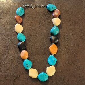 18" Multicolor Stone Necklace